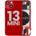 Back Housing W/ Small Parts For iPhone 13 Mini (US Version) (Used OEM Pull: Grade C) (Red)