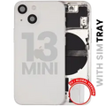 Back Housing W/ Small Parts For iPhone 13 Mini (EU / Global Version) (Used OEM Pull: Grade A) (Starlight)