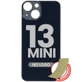 Back Glass With 3M Adhesive For iPhone 13 Mini (No Logo / Large Camera Hole) (Midnight)