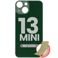 Back Glass With 3M Adhesive For iPhone 13 Mini (No Logo / Large Camera Hole) (Green)
