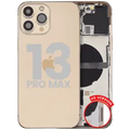 Back Housing W/ Small Parts For iPhone 13 Pro Max (US Version) (Used OEM Pull: Grade B) (Gold)