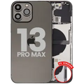 Back Housing W/ Small Parts For iPhone 13 Pro Max (US Version) (Used OEM Pull: Grade C) (Graphite)