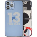 Back Housing W/ Small Parts For iPhone 13 Pro Max (US Version) (Used OEM Pull: Grade C) (Sierra Blue)