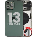 Back Housing W/ Small Parts For iPhone 13 Pro Max (US Version) (Used OEM Pull: Grade C) (Alpine Green)