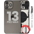 Back Housing W/ Small Parts For iPhone 13 Pro Max (EU / Global Version) (Used OEM Pull: Grade A) (Graphite)