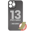 Back Glass With 3M Adhesive For iPhone 13 Pro Max (No Logo / Large Camera Hole) (Graphite)