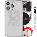 Back Housing W/ Small Parts For iPhone 13 Pro (EU / Global Version) (Used OEM Pull: Grade B) (Silver)