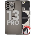 Back Housing W/ Small Parts For iPhone 13 Pro (US Version) (Used OEM Pull: Grade A) (Graphite)