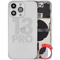 Back Housing W/ Small Parts For iPhone 13 Pro (US Version) (Used OEM Pull: Grade A) (Silver)