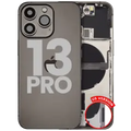 Back Housing W/ Small Parts For iPhone 13 Pro (US Version) (Used OEM Pull: Grade B) (Graphite)