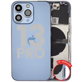 Back Housing W/ Small Parts For iPhone 13 Pro (US Version) (Used OEM Pull: Grade B) (Sierra Blue)