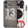 Back Housing W/ Small Parts For iPhone 13 Pro (EU / Global Version) (Used OEM Pull: Grade B) (Graphite)