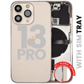 Back Housing W/ Small Parts For iPhone 13 Pro (EU / Global Version) (Used OEM Pull: Grade A) (Gold)