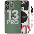 Back Housing W/ Small Parts For iPhone 13 Pro (EU / Global Version) (Used OEM Pull: Grade B) (Alpine Green)