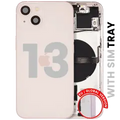Back Housing W/ Small Parts For iPhone 13 (EU / Global Version) (Used OEM Pull: Grade B) (Pink)