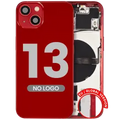 Back Housing W/ Small Parts For iPhone 13 (EU / Global Version) (Aftermarket Plus) (Red)
