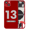 Back Housing W/ Small Parts For iPhone 13 (US Version) (Aftermarket Plus) (Red)