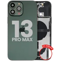 Back Housing W/ Charging Port Flex & Small Parts For iPhone 13 Pro Max (US Version) (Used OEM Pull: Grade A) (Alpine Green)