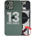 Back Housing W/ Charging Port Flex & Small Parts For iPhone 13 Pro Max (US Version) (Used OEM Pull: Grade B) (Alpine Green)