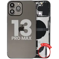 Back Housing W/ Charging Port Flex & Small Parts For iPhone 13 Pro Max (US Version) (Used OEM Pull: Grade C) (Graphite)
