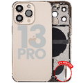 Back Housing W/ Charging Port Flex & Small Parts For iPhone 13 Pro (US Version) (Used OEM Pull: Grade A) (Gold)