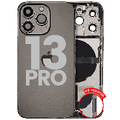 Back Housing W/ Charging Port Flex & Small Parts For iPhone 13 Pro (US Version) (Used OEM Pull: Grade A) (Graphite)