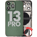 Back Housing W/ Charging Port Flex & Small Parts For iPhone 13 Pro (US Version) (Used OEM Pull: Grade B) (Alpine Green)