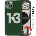 Back Housing W/ Charging Port Flex & Small Parts For iPhone 13 (EU / Global Version) (Used OEM Pull: Grade C) (Green)