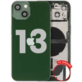 Back Housing W/ Charging Port Flex & Small Parts For iPhone 13 (US Version) (Used OEM Pull: Grade C) (Green)