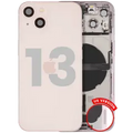 Back Housing W/ Charging Port Flex & Small Parts For iPhone 13 (US Version) (Used OEM Pull: Grade C) (Pink)