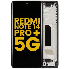 OLED Assembly With Frame For Xiaomi Redmi Note 14 Pro Plus 5G (Refurbished) (Midnight Black)