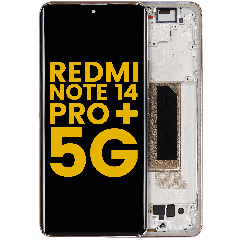 OLED Assembly With Frame For Xiaomi Redmi Note 14 Pro Plus 5G (Refurbished) (Sand Gold)