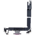 Charging Port Flex Cable With Board For iPhone 16 Plus (Genuine OEM) (Pink)
