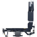 Charging Port Flex Cable With Board For iPhone 16 (EU / UK/ CA) (Genuine OEM) (Black)