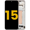 OLED Assembly With Frame For Xiaomi 15 (Refurbished) (White)
