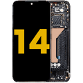 OLED Assembly With Frame For Xiaomi 14 (Refurbished) (Black)