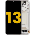 OLED Assembly With Frame For Xiaomi 13 (Refurbished) (White)