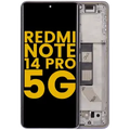 OLED Assembly With Frame For Xiaomi Redmi Note 14 Pro 5G (Refurbished) (Lavender Purple)