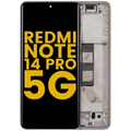 OLED Assembly With Frame For Xiaomi Redmi Note 14 Pro 5G (Refurbished) (Sand Gold)
