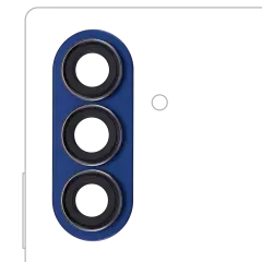 Back Camera Lens With Bezel Ring For Samsung Galaxy Z Fold 7(Blue Shadow)
