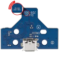 USB Charging Port Board With 14-Pin Flex Cable for PlayStation 4 Controllers (Version 1: JDS-001)