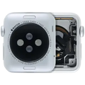 Housing Assembly Compatible For Watch Series 1 (38MM) (Used OEM Pull: Grade A) (Cellular Version) (Aluminum / Silver)