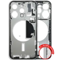 Mid-Frame Housing W/ Small Parts For iPhone 15 Pro (EU / Global Version) (Used OEM Pull: Grade C) (White Titanium)