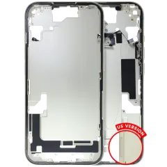 Mid-Frame Housing W/ Small Parts For iPhone 15 (US Version) (Used OEM Pull: Grade B) (Yellow)