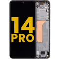 OLED Assembly With Frame For Xiaomi 14 Pro (Refurbished) (Black)