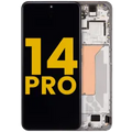OLED Assembly With Frame For Xiaomi 14 Pro (Refurbished) (Silver)