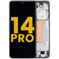 OLED Assembly With Frame For Xiaomi 14 Pro (Refurbished) (Green)
