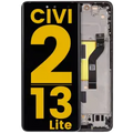 OLED Assembly With Frame For Xiaomi 13 Lite / Civi 2 (Refurbished) (Black)