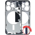 Mid-Frame Housing W/ Small Parts For iPhone 15 Pro (EU / Global Version) (Used OEM Pull: Grade C) (Blue Titanium)