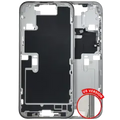 Mid-Frame Housing W/ Small Parts For iPhone 16 Pro Max (US Version) (Used OEM Pull: Grade C) (White Titanium)